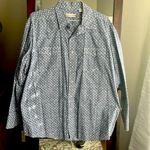 Roper Western LS XL Pearl Snap Great Condition